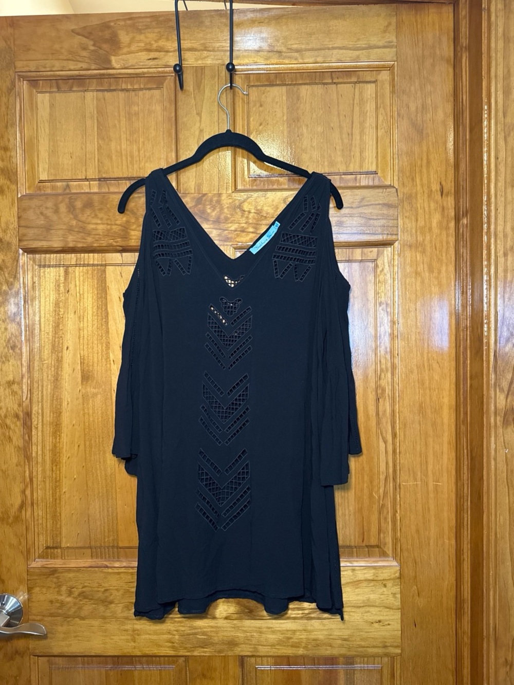 Sundance Black Cold-Shoulder Swim Coverup